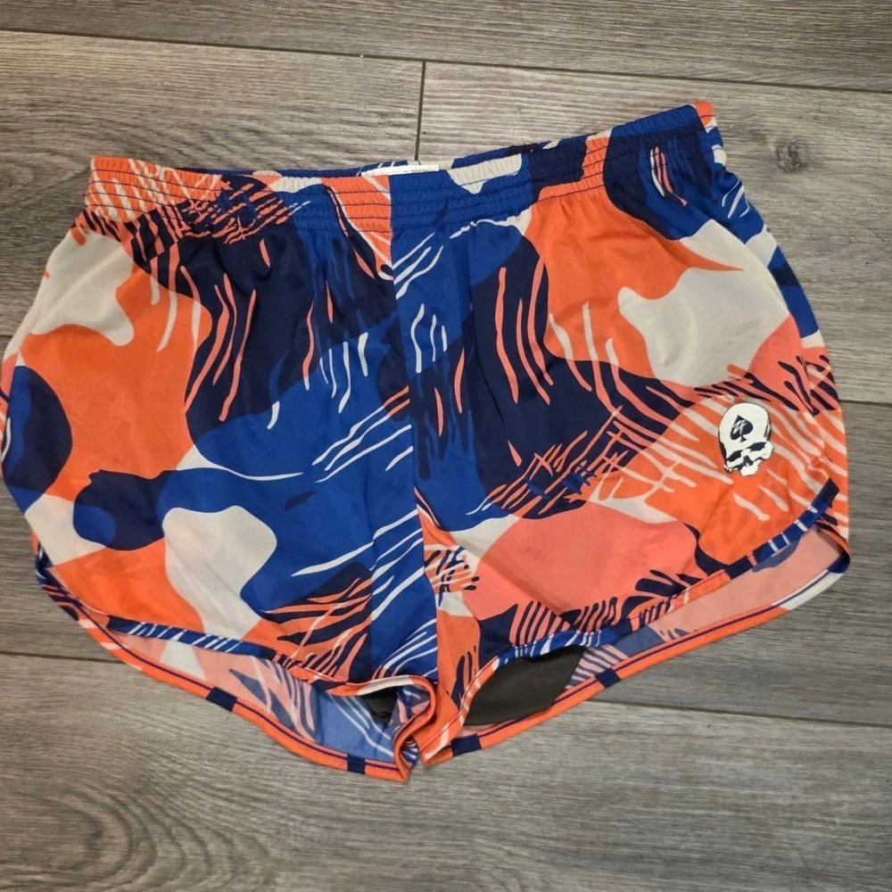 Zero Foxtrot Mens Large Silkie Shorts Blue Orange Camo Ranger Panty Training